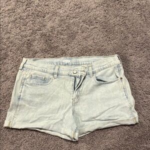 Old Navy Blue Jean Shorts Relaxed Fit Cuffed Hem